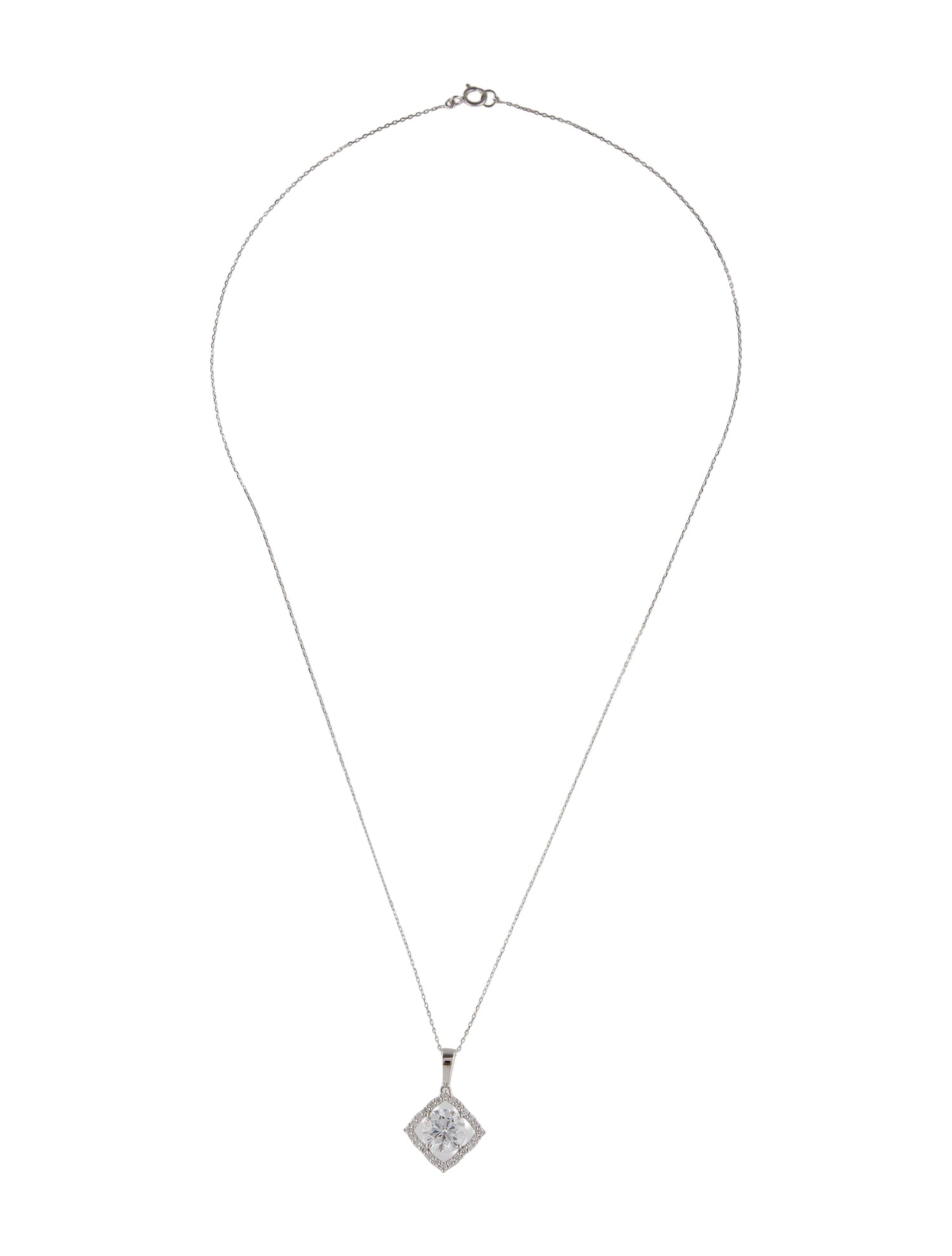 Necklace 14K 1.99ctw Lab-Grown Diamond Pendant
